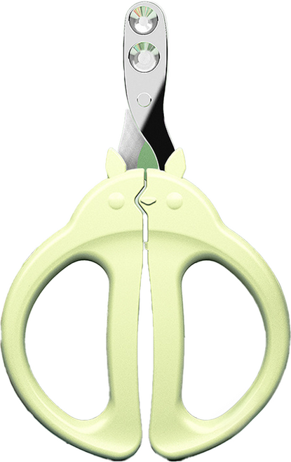 시그니프 반려동물 고양이 강아지 친칠라모양 안전 손톱깎이 발톱깎이 무소음, 1개, 그린