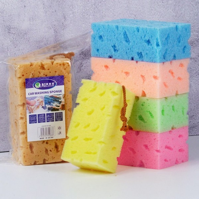 치프몰 세차용 블록 치즈 대형 스펀지, 색상 랜덤 치즈 21x11x9cm, 1개