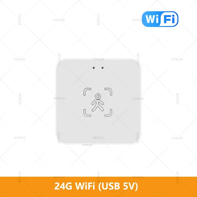 WiFi /Zigbee 인간 존재 감지기 스마트 인체 PIR 센서 MmWave 레이더 마이크로파 모션 센서(휘도 감지 포, 03 24G WiFi Holder