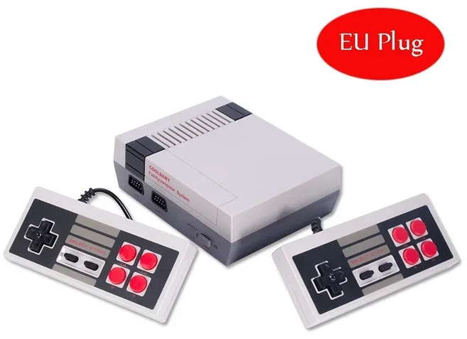 휴대용 가족 레크리에이션 비디오 콘솔 AV 출력 레트로 내장 620 클래식 게임 듀얼 패드 플레이어 Gif, 02 EU Plug-620 Games