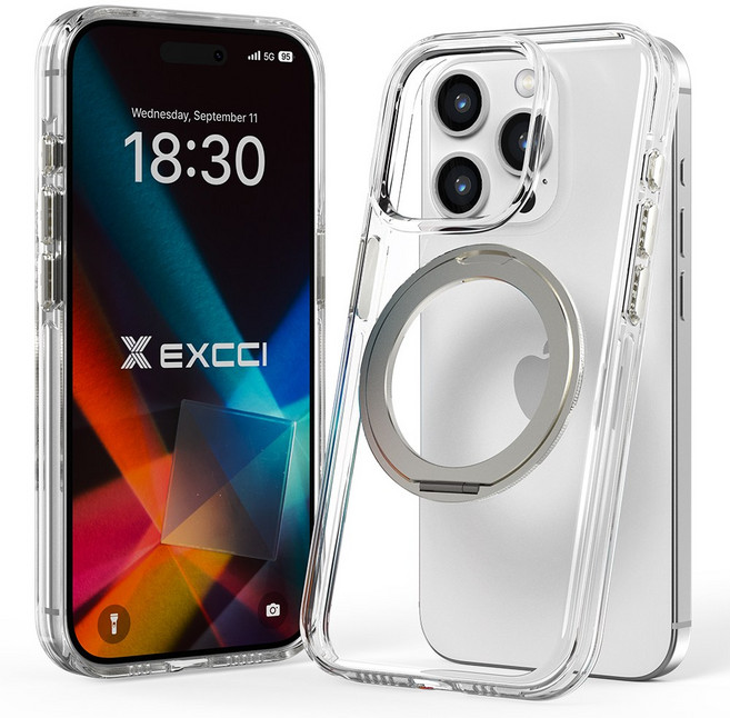 엑씨 아이폰16 프로 맥스 클리벨 스탠드 거치 맥세이프 케이스