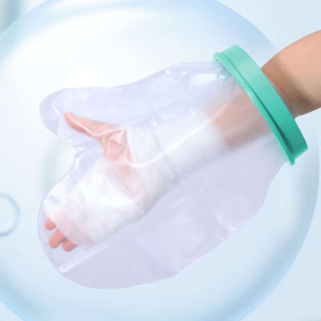 손가락깁스방수커버 손다쳤을때 손수술 방수커버, 손목, 1개