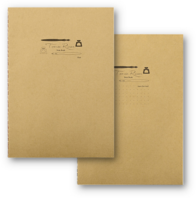 토모에리버 스티치 노트 A5, 화이트, 무지(SRS-A5M-MW)