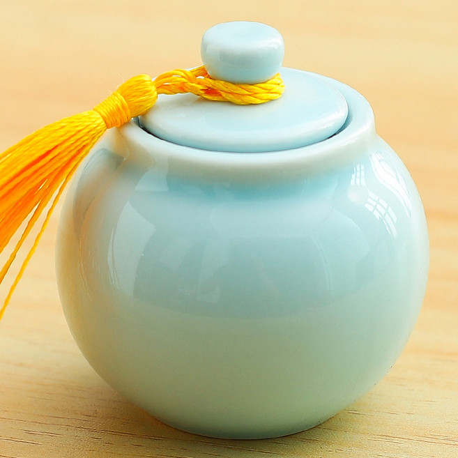 제이로이 복을 부르는 신발장 소금 단지 항아리 현관 재물운 금전운 풍수, 글로우블루