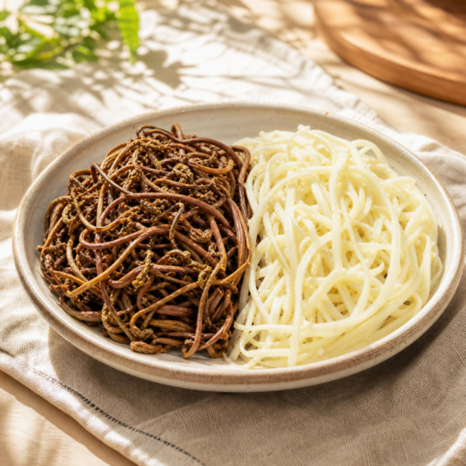 [백화점 납품] 국내산 간편 손질 제사나물 2종 400g (도라지 고사리 각 200g), 1박스