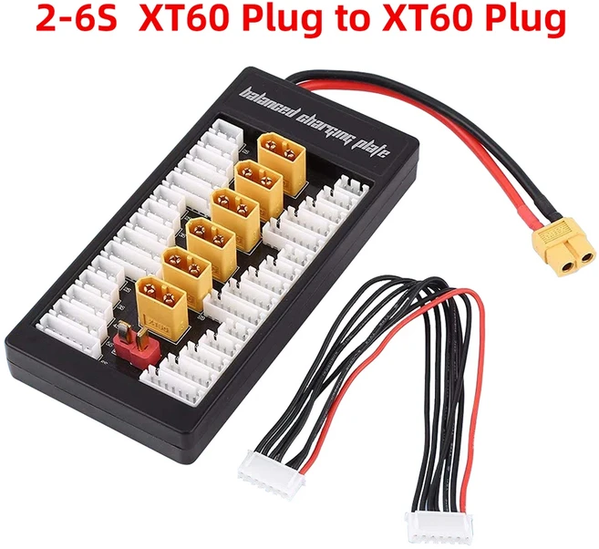 IMAX B6 HTRC C240용 병렬 충전 밸런스 보드 Lipo 배터리 XT60/T Deans/XT90 플러그, 04 2-6S XT60  XT60 Plug