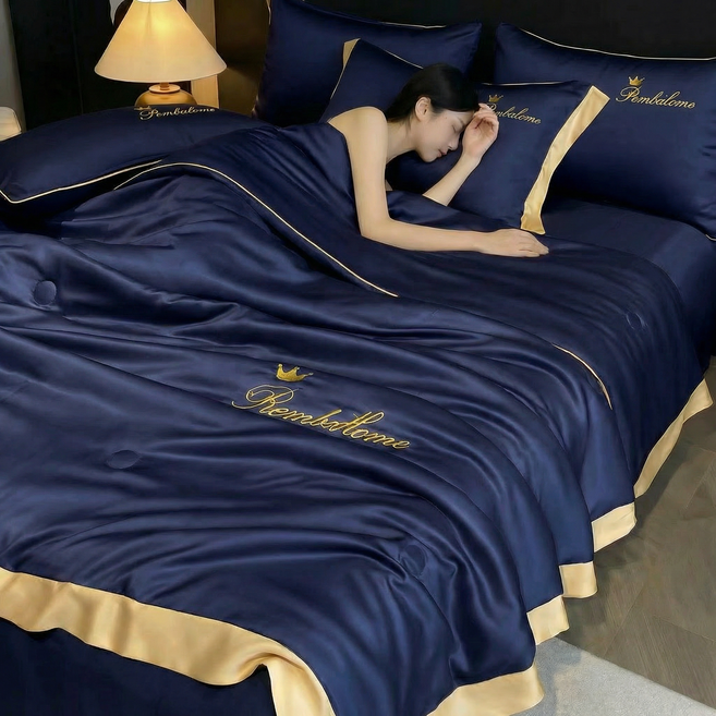 마술사 시원한 여름 이불 사계절 이불 차렵이불 캠핑 이불, 블루