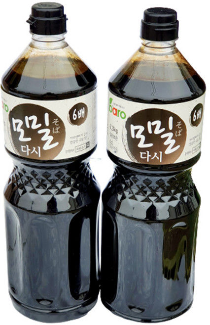 바로 메밀다시 모밀 소스 2.3kg 메밀국수 소바 육수 소스, 2개