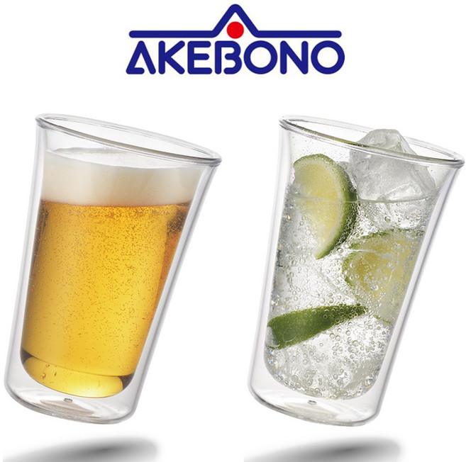 일본 아케보노 강화 더블월 트라이탄 이중컵 TW-3783 / 커피 아메리카노 맥주 하이볼 음료 아이스 내열 컵, 1개, 본상품
