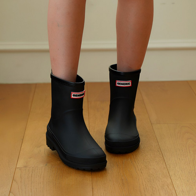 퀵디 가벼운 여성장화 미들 패션 레인 부츠