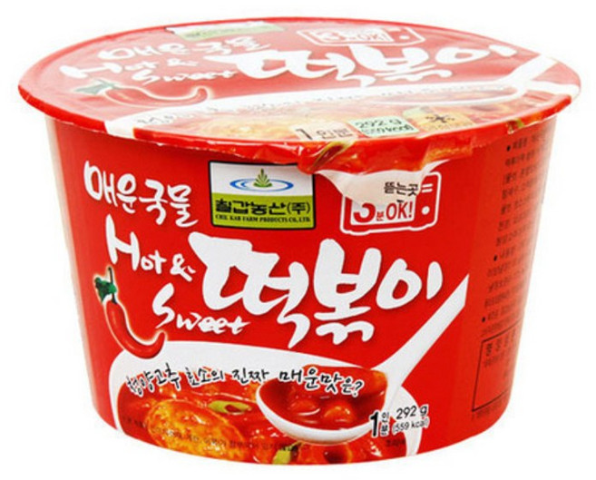 칠갑농산 매운국물떡볶이, 292g, 6개