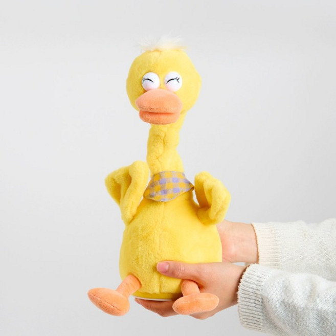 kb 역할놀이교구 유아장난감 춤추고 말하는 빤짝빤짝 오리인형 (2734), 1개