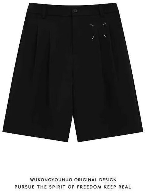 【日系高級感】五分西褲 闊腿褲 休閒褲 短褲 西裝短褲 寬鬆垂感 百搭通勤 夏季男女同款 潮流五分褲