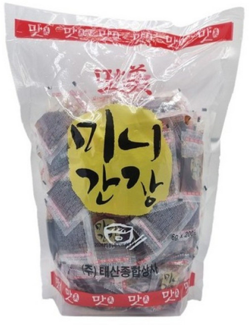 태산 맛미 미니간장(만두간장) 6g 200포 6개 박스 1.2kg