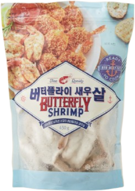 노브랜드 버터플라이 새우살 450g 아이스박스+아이스팩무료, 1개