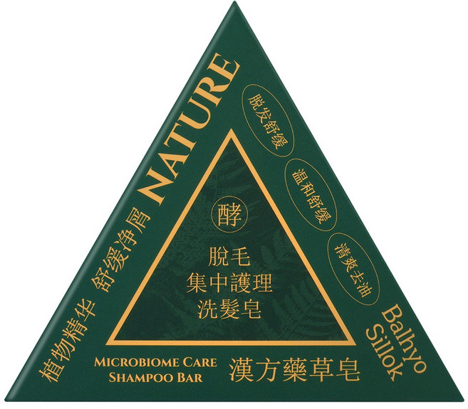 발효실록 탈모 그린 샴푸바, 1개, 120g