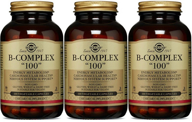 솔가 B-컴플렉스 100 베지터블 캡슐, 100정, 3개