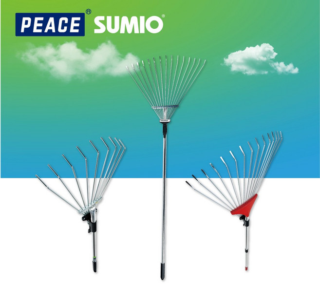 수미오 전문가용 원예 농기구 접이식 낙엽 갈퀴 끌개 갈고리 갈쿠리 청소 정리, R1315A, 1개