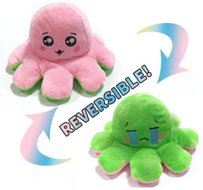 SNS 핫한 반전 양면 인형, 리버시블 캐릭터  인형10, 1개