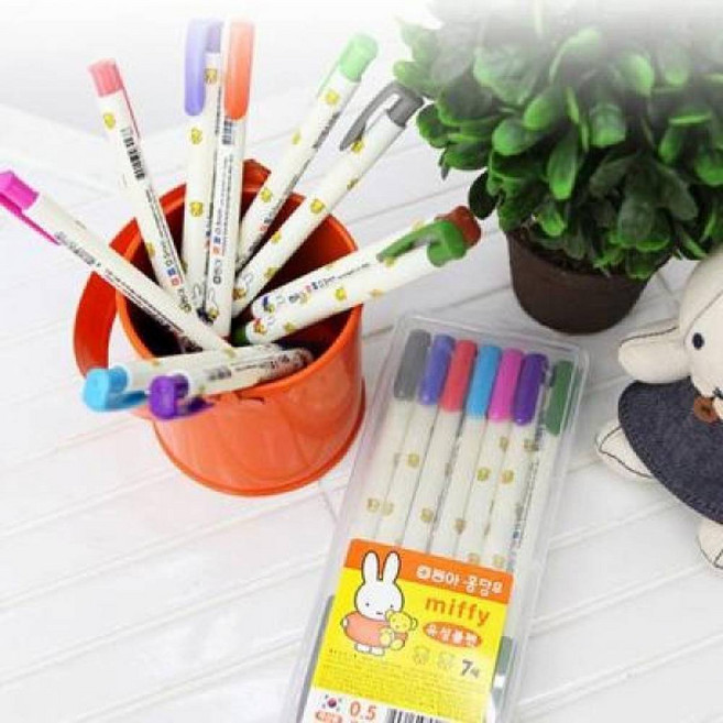 동아 홍당무 미피 볼 포인트 펜 0.5mm 유성볼펜, 0.5블루