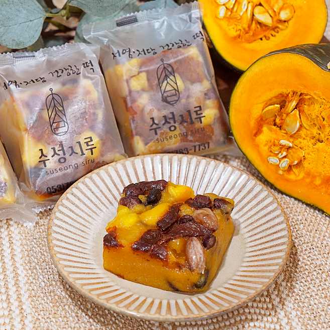 수성시루 호박영양찰떡 호박 영양떡 식사대용 개별포장 13개입, 1개, 1.3kg