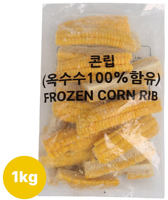산들네이처 콘립 냉동 콘립 냉동옥수수 캠핑음식 캠핑요리 1kg, 1개