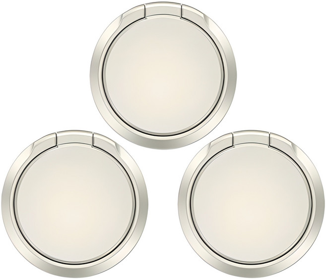 심플 파스텔 스마트링, 아이보리, 3개