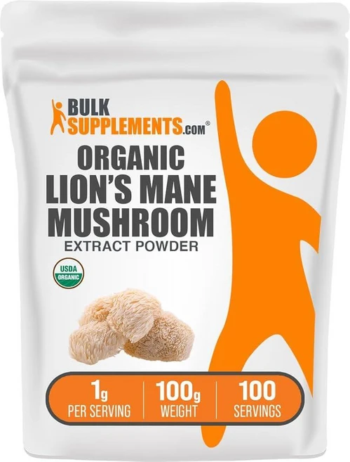 BULKSUPPLEMENTS.COM Lion's Mane 버섯 파우더 100g, BULKSUPPLEMENTS.COM Lion's Man, 1개 - 쿠팡