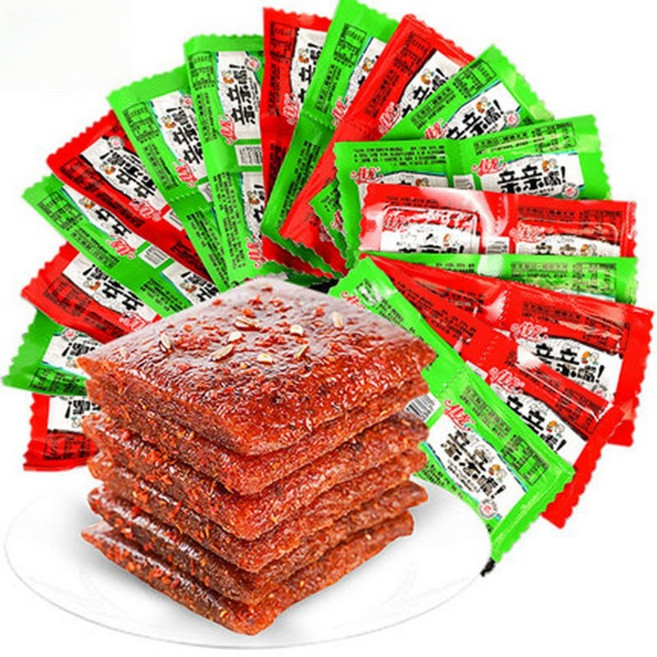 佳龍親親嘴 素食香辣零食 麥香雞汁味, 10g, 100個