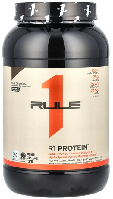 Rule One Proteins R1 단백질 파우더 드링크 믹스 다크 초콜릿 780g(1.72lb) Proteins (룰 원 프로틴), 780g, 1개 - 쿠팡