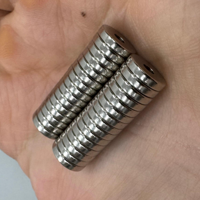 NR10*2T(D3) 네오디움 링자석 NR 지름10mm x 두께 2mm (내경 3mm) [니즈], 30개