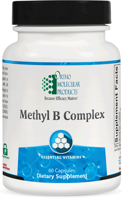 Ortho Molecular 메틸 B 컴플렉스 60캡슐 | 활성형 비타민 B 복합 포뮬러, 1개, 60정