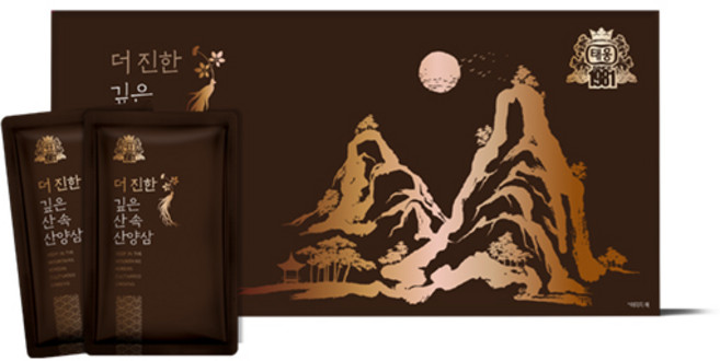 태웅식품 본사 더진한 깊은산속 산양삼, 48개, 70ml