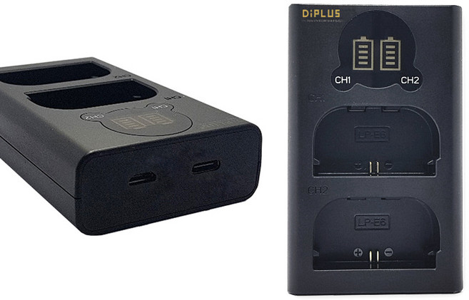 캐논 BP-511 전용 LCD 듀얼 USB 호환 충전기. 당일출고. 배터리 잔량 확인. C타입 충전 가능, 1개