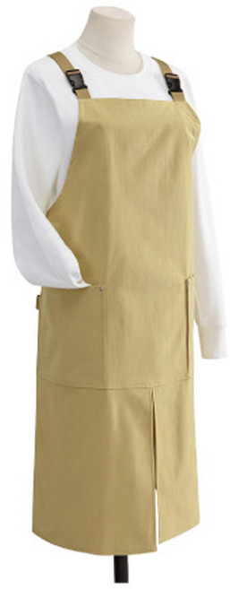 아워리빙 앞트임 캐주얼 앞치마, 1개, 머스타드