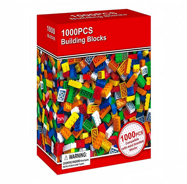 KC인증 리필 블록 1000PCS 레고 호환블록 두뇌발달, 1개