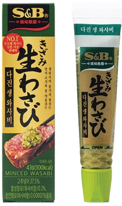 에스앤비 다진 생 와사비, 43g, 1개
