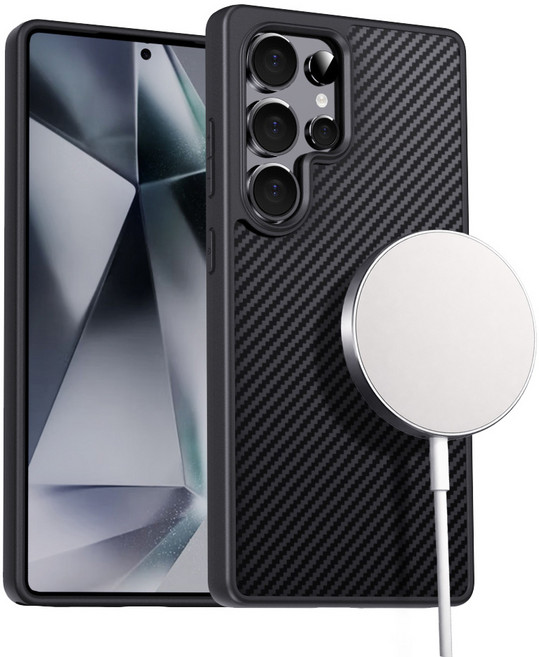 이케미 맥세이프 기능 카본패턴 케이스