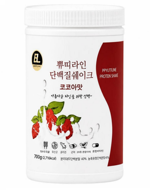 맛성비 가성비 쀼띠라인 단백질쉐이크 700g, 1개