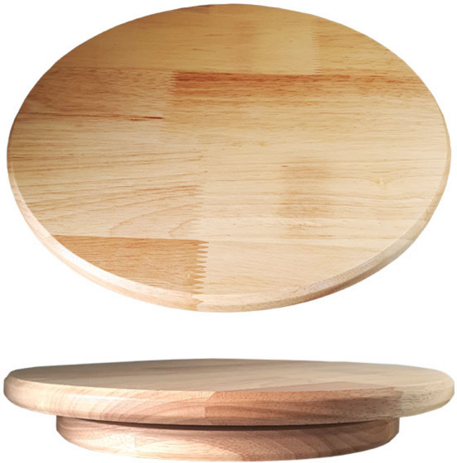 원목돌림판 메이드 회전받침대 꽃꽂이작업대 원목회전판/돌림판 회전판, 1개