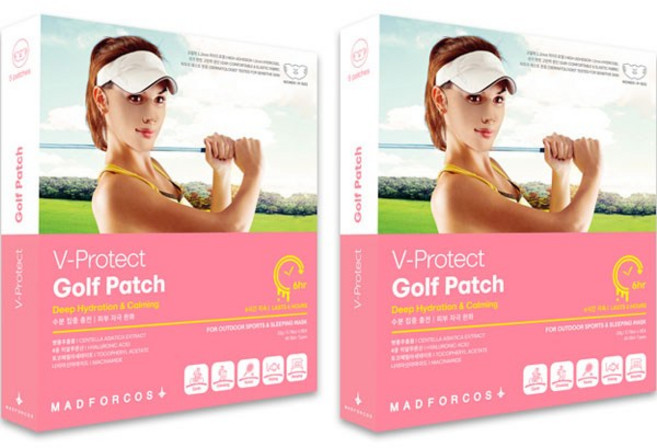 매드포코스 여성용 V 프로텍트 자외선차단 보습케어 쿨링 하이드로겔 야외스포츠 골프패치 5p, 2개