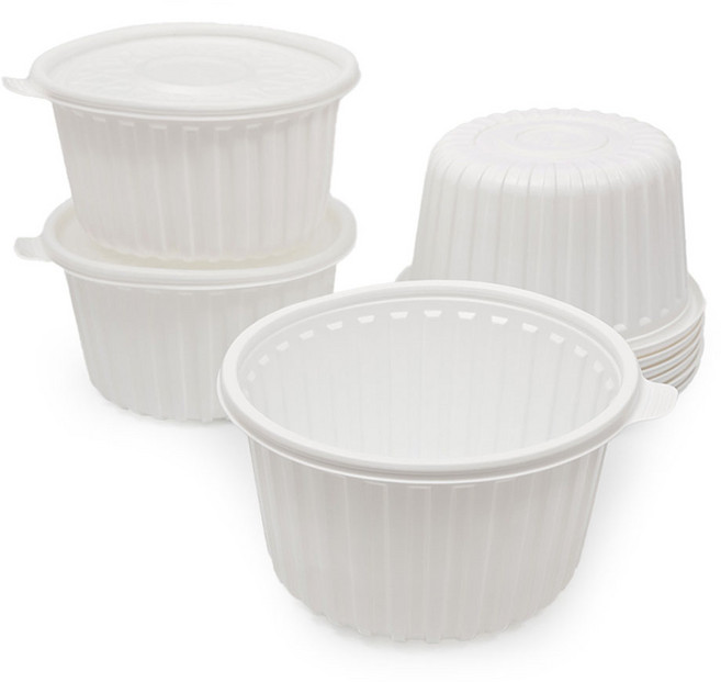 감자탕용기 240파이 JB55 반반 세트 흰색 3500ml 100개 김치찜 일회용 배달, 반반뚜껑용기세트/흰색/100개