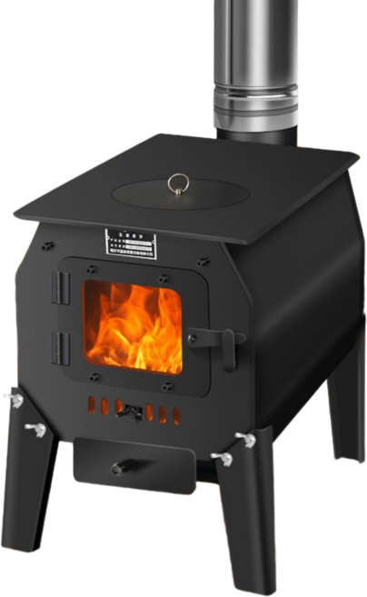 불티움 캠핑 화목난로 거실 실내용 가정용 캠핑용 연통 화목난로, 소형, 옵션A