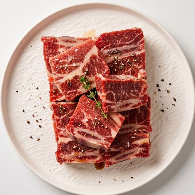 호주산 곡물비육 소갈비 찜용, 1kg, 3개