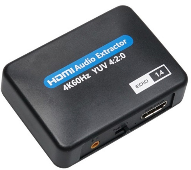 OU953 Coms HDMI 오디오 분리 추출기 / 오디오광 SPDIF 스테레오 3.5mm 스피커 앰프 사운드바 분리 연결, 본상품선택, 1개