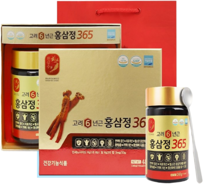 다다믄 홍삼정 진액 100% 식약처인증 진세노사이드 Rg3, 240g, 2세트