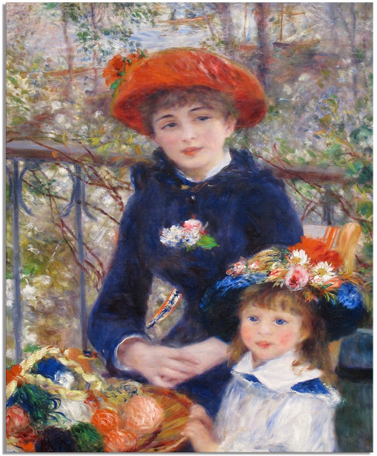 세잔느화실 캔버스액자 르누아르-55.테라스 위에서, 41x31cm