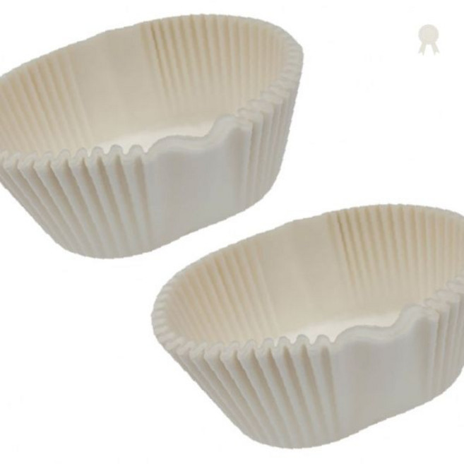 제과제빵 카스테라 전용 유산지 컵 흰색 주름 타원형 종이 틀 오븐 찜기 구이