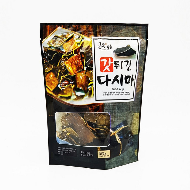 인동식품 갓튀긴 다시마 튀각 튀김, 50g, 20개