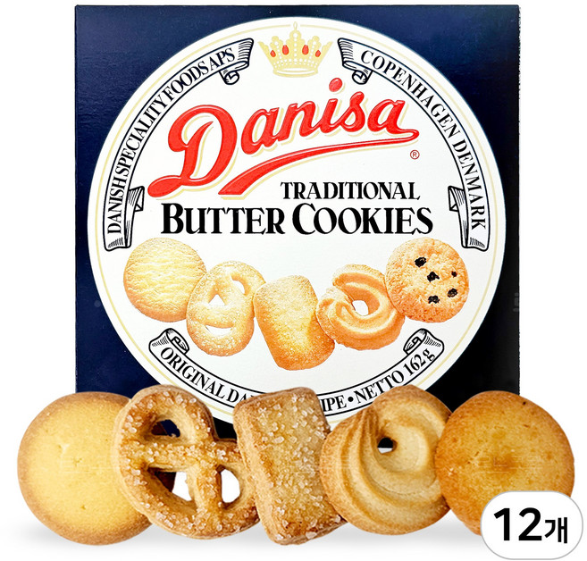 마요라 대니사 버터쿠키, 12개, 162g